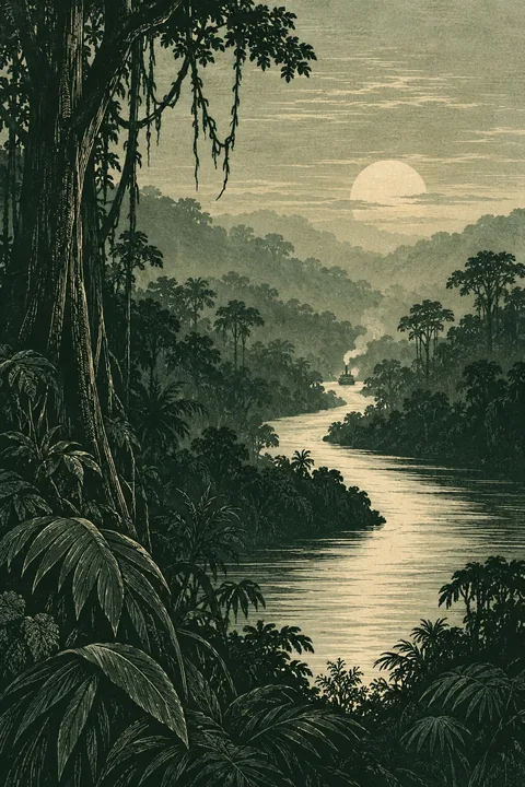 River and forest cover artwork